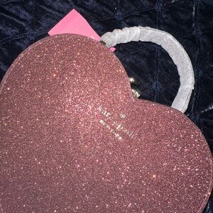 Kate Spade Love Shack Glitter Heart Bag